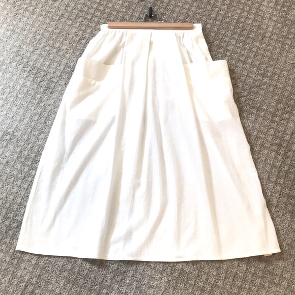 NWT Vintage Lorraine Langlois 100% Cotton High Waist Skirt 10 - Picture 11 of 13